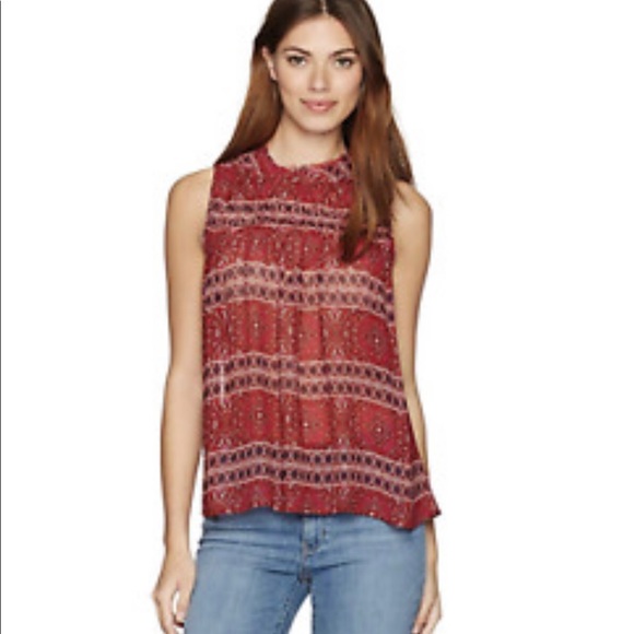 Lucky Brand Tops - Lucky Brand Sleeveless Boho Blouse Top